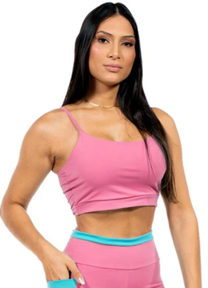 Cobertura - Top Feminino Fitness Rosa - COBERTURA