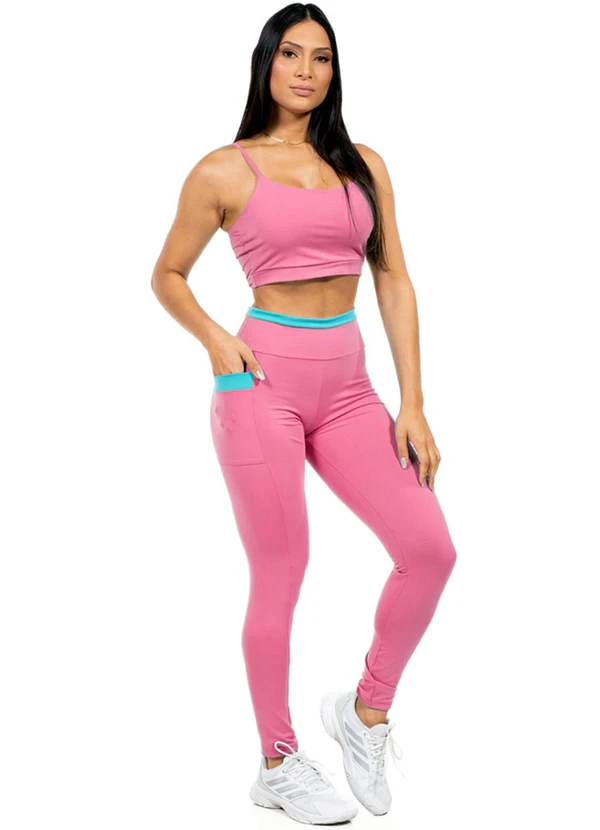 Cobertura - Top Feminino Fitness Rosa 2