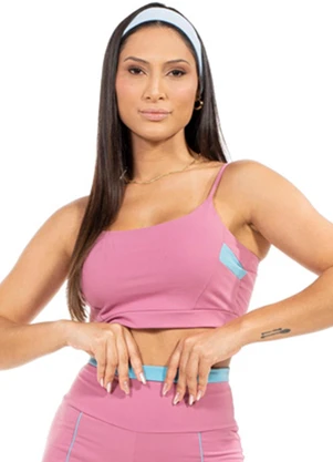 Cobertura - Top Feminino Fitness Rosa - COBERTURA
