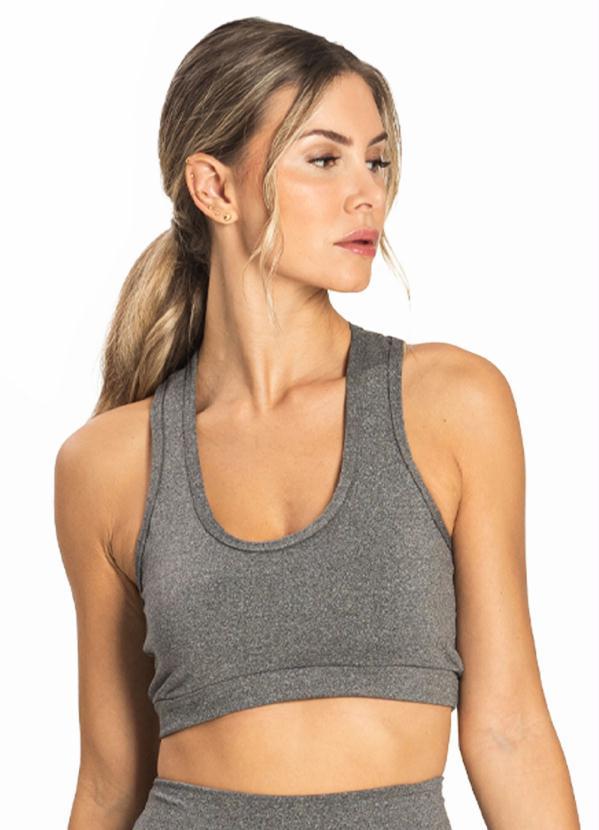 Rovitex - Top Feminino Liso Ftk Cinza