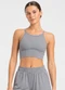 Rovitex - Top Feminino Nadador Fitness Poliamida Bege - variação: Cinza