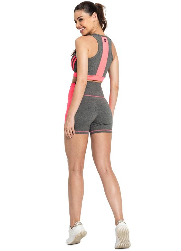 Rovitex - Top Feminino Nadador Ftk Fitness Cinza 4