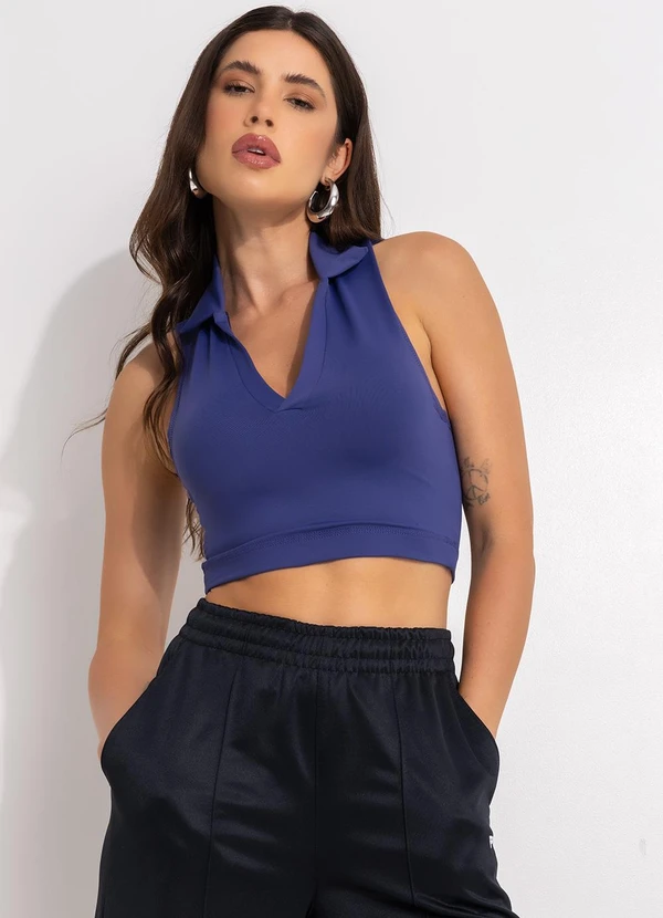 Fila - Top Feminino Tennis Match Azul 6