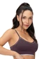 Zee Rucci - Top Alças Reguláveis Bojo Removível Off-White - variação: Roxo