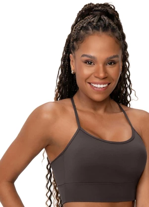 Zee Rucci - Top Fitness Compression Coffee Marrom - ZEE RUCCI