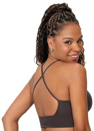 Zee Rucci - Top Fitness Compression Coffee Marrom - ZEE RUCCI