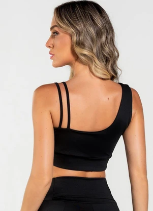 Vouq - Top Fitness Fit-Tech Dual Run Preto - VOUQ