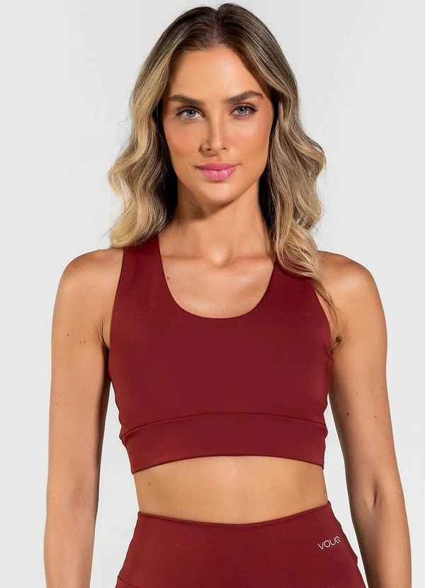 Vouq - Top Fitness Fit-Tech Feminino Curve Bôrdo
