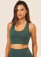 Vouq - Top Fitness Fit-Tech Feminino Curve Preto - variação: Verde Selva