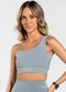 Vouq - Top Fitness Fit-Tech Feminino Dual Run Chumbo - variação: Chumbo