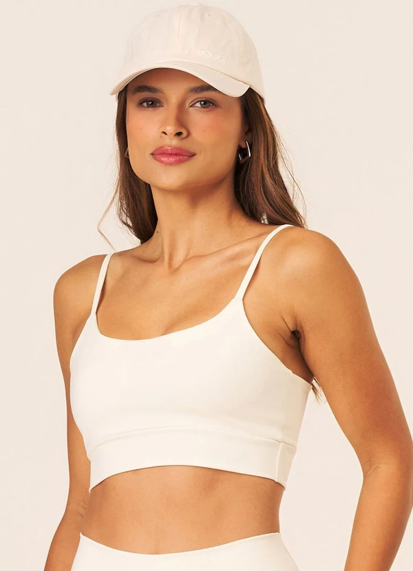 Vouq - Top Fitness Fit-Tech Feminino Essential Creme