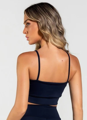 Vouq - Top Fitness Fit-Tech Feminino Essential Marinho - VOUQ