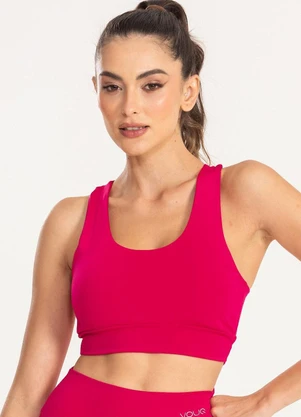Vouq - Top Fitness Fit-Tech Feminino Essential Pink - VOUQ