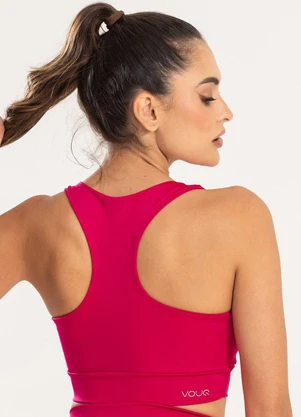 Vouq - Top Fitness Fit-Tech Feminino Essential Pink - VOUQ