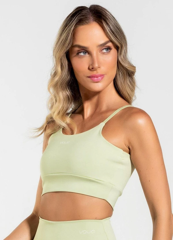 Vouq - Top Fitness Fit-Tech Feminino Essential Verde