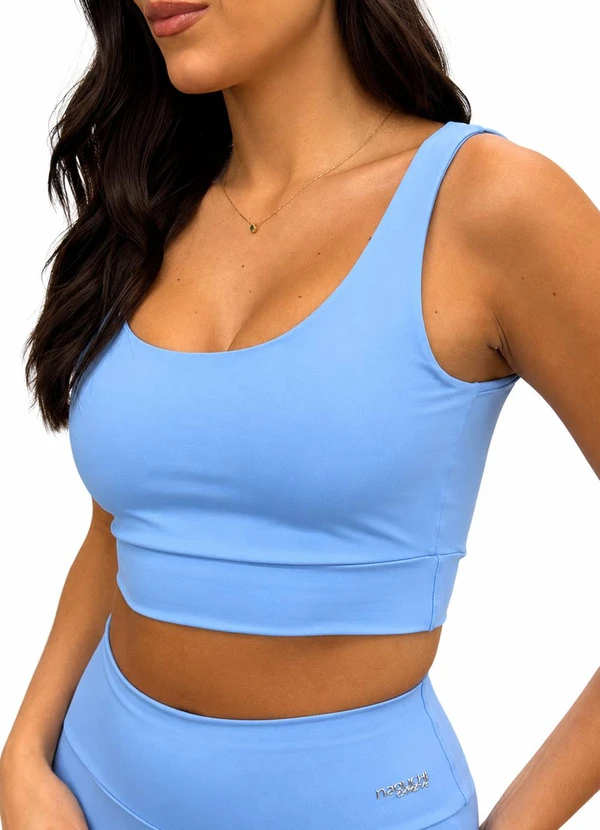 Naguchi Move - Top Fitness Poliamida Azul