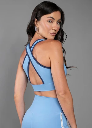 Everfit - Top Flora Azul - EVERFIT
