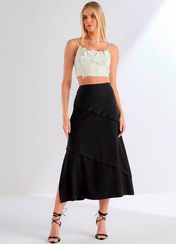 Carlota Costa - Top Flores Branco 3