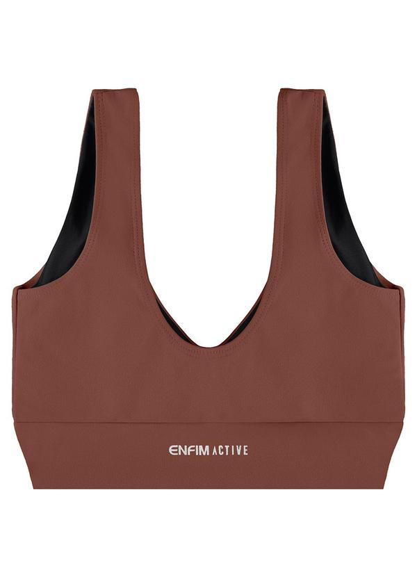 Enfim - Top Franzido Co2 Control Active Marrom 2