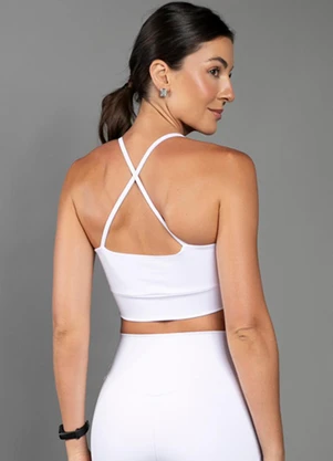 Everfit - Top Iris Transpassado Branco - EVERFIT
