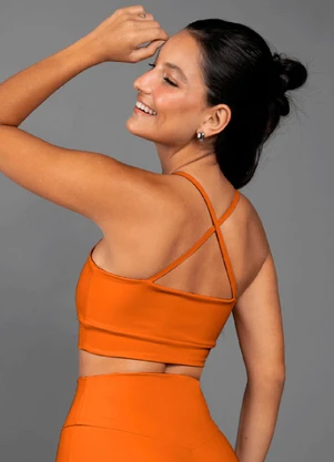 Everfit - Top Iris Transpassado Laranja - EVERFIT