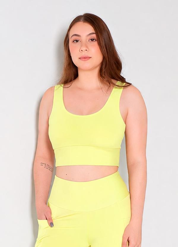 Hay Fit - Top Joice Amarelo Flauta