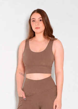 Hay Fit - Top Joice Marrom Avelã - HAY FIT