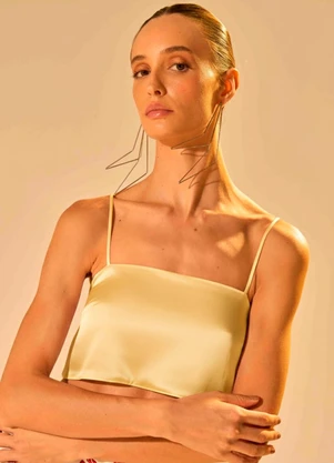 Carlota Costa - Top Laço Amarelo - CARLOTA COSTA