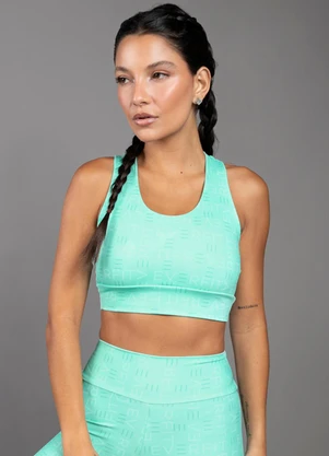 Everfit - Top Lettering Verde - EVERFIT