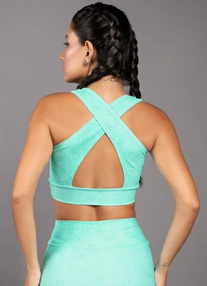 Everfit - Top Lettering Verde - EVERFIT