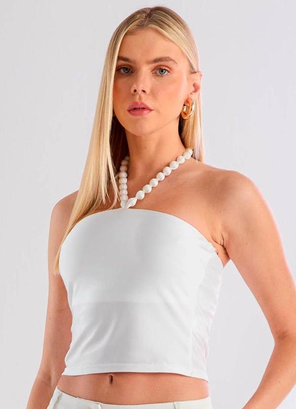 Carlota Costa - Top Malha Branco 1