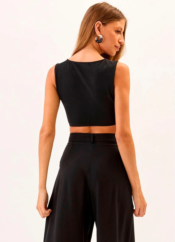 Carlota Costa - Top Malha com Strass Preto 4