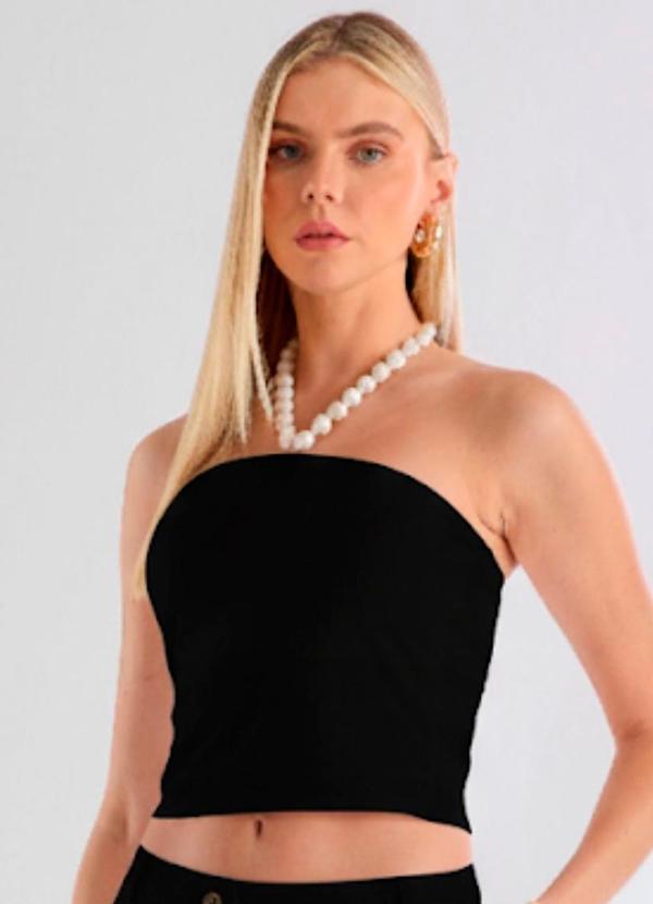 Carlota Costa - Top Malha Preto 1