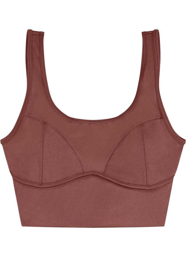 Enfim - Top Marrom Alongado Uv50+  Active 3