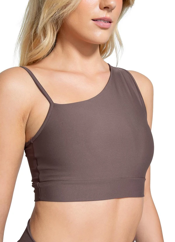 Enfim - Top Marrom Regata Strappy Dry 4