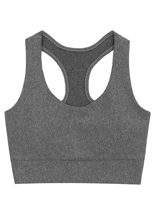 Enfim - Top Nadador Compress Active Cinza Escuro