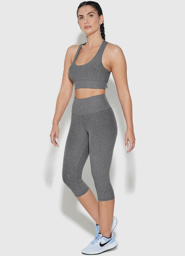 Enfim - Top Nadador Control Active Cinza 2