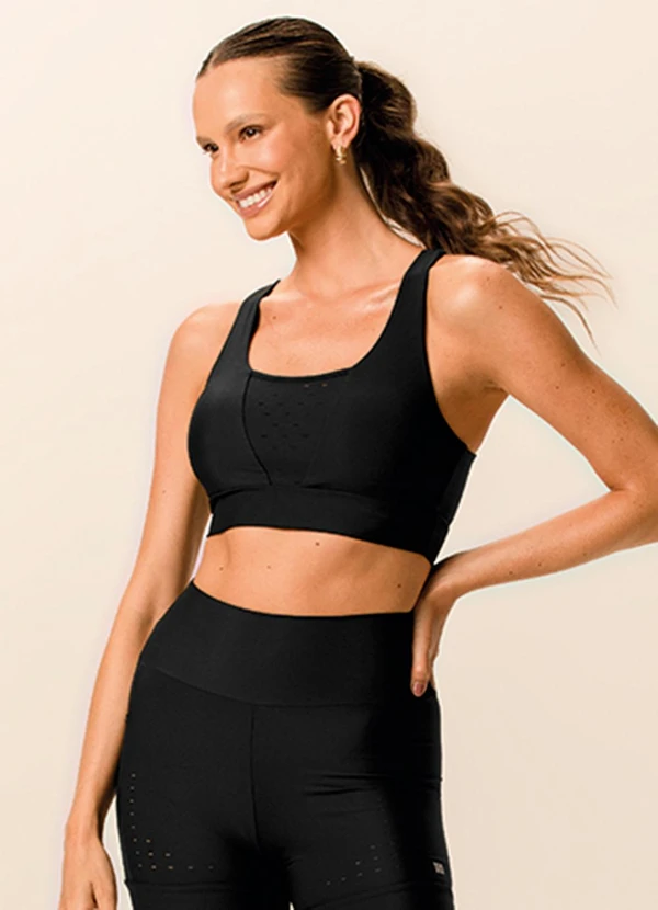 Malwee - Top Nadador Cut Out Uv50+ Active Preto