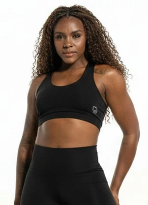 Cobertura - Top Nadador Feminino Preto - COBERTURA