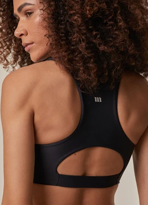 Malwee - Top Nadador Halter Neck Uv Active Preto - MALWEE