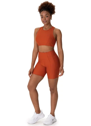 Malwee - Top Nadador Halter Neck Uv Active Terracota - MALWEE