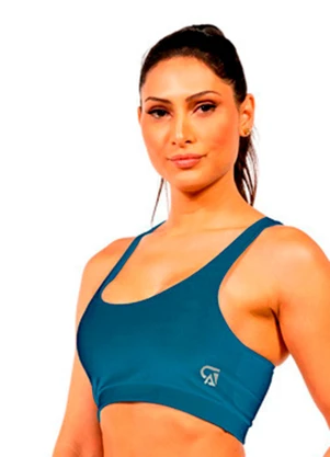 Cobertura - Top Nadador Lev Feminino Azul - COBERTURA