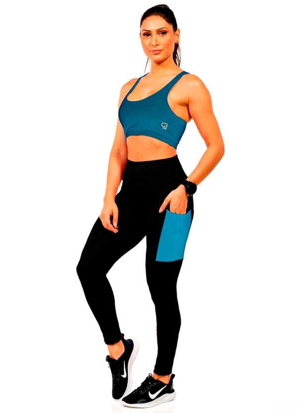 Cobertura - Top Nadador Lev Feminino Azul 2