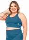 Cobertura - Top Nadador Leve Feminina Preto - variação: Azul