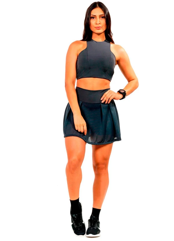 Cobertura - Top Nadador Power Feminino Cinza 2