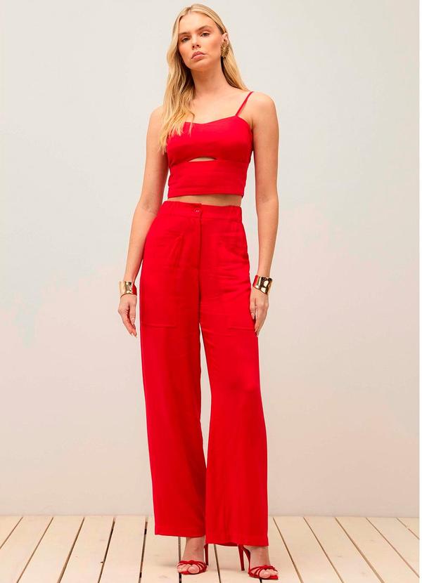 Carlota Costa - Top Pespontos Vermelho 3