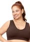Zee Rucci - Top Plus Size Bojo Removível e Decote V Marrom - variação: Marrom