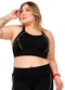 Cobertura - Top Power com Filet Feminina Azul - variação: Preto