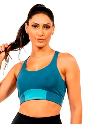 Cobertura - Top Power Feminino Azul - COBERTURA