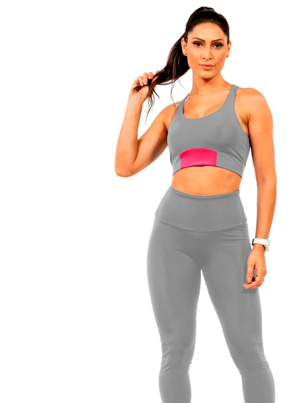 Cobertura - Top Power Feminino Cinza 2